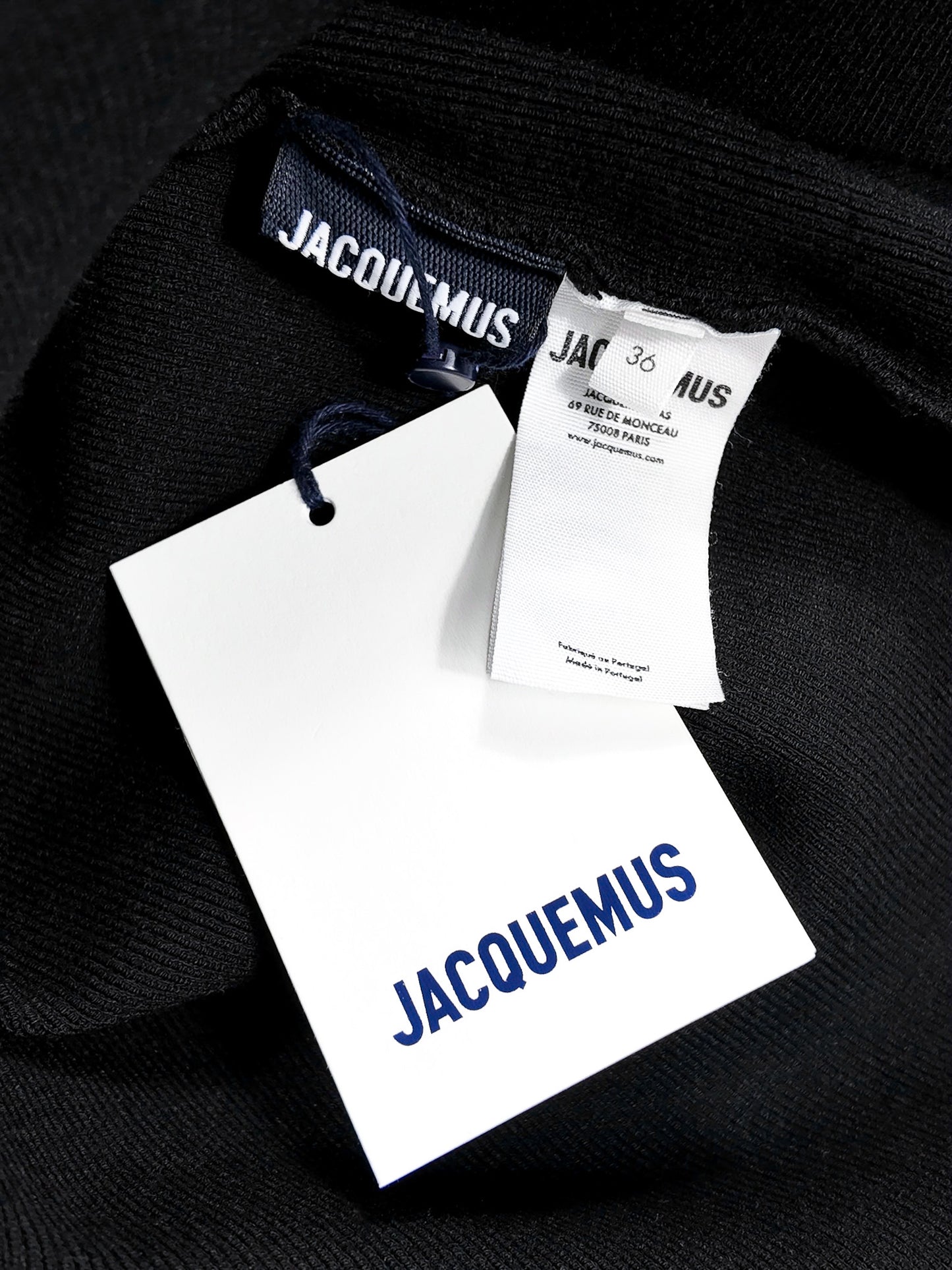 JACQUEMUS CROISSANT RUFFLED MINI DRESS