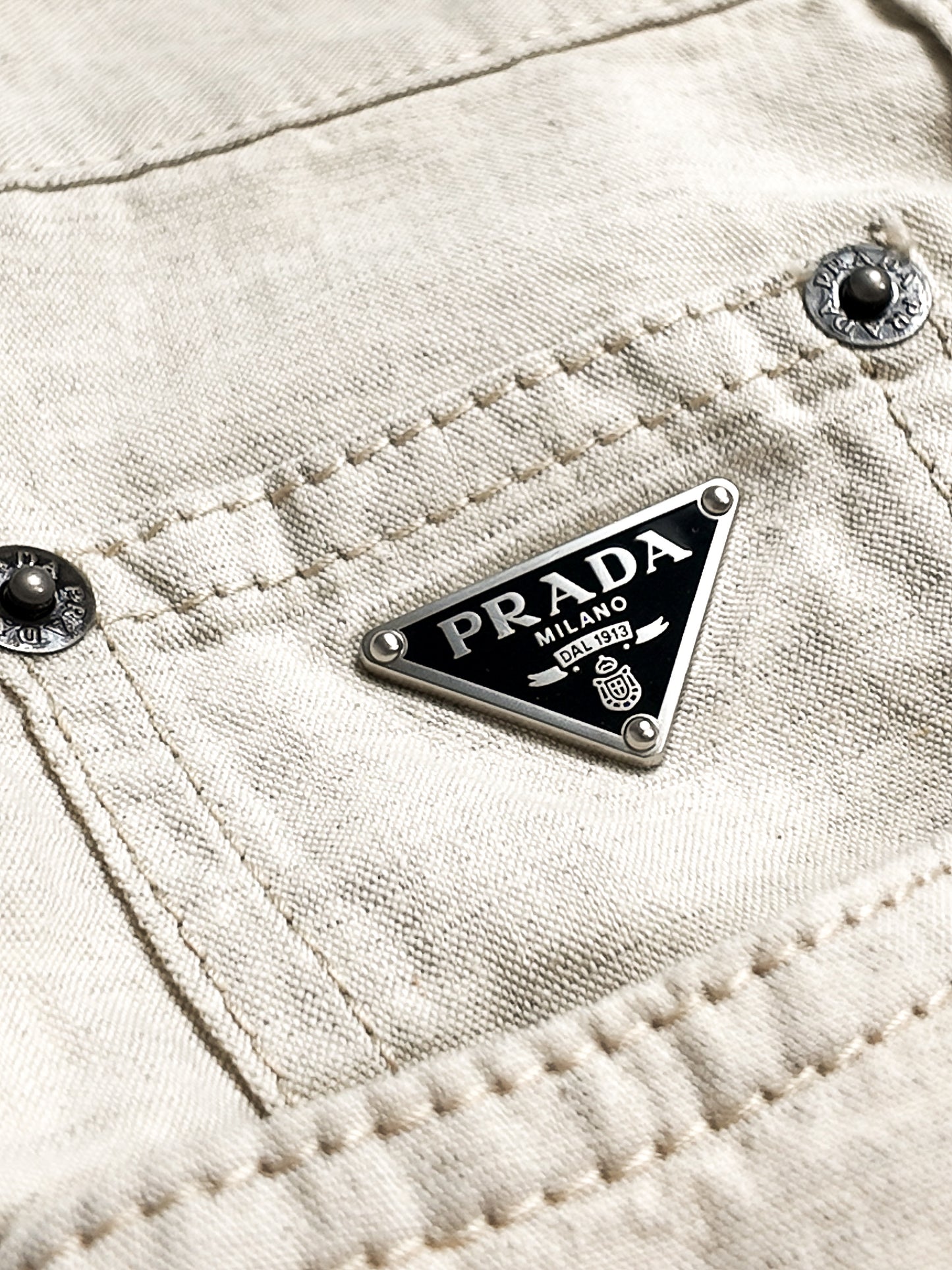 PRADA NATURAL CHAMBRAY JEANS