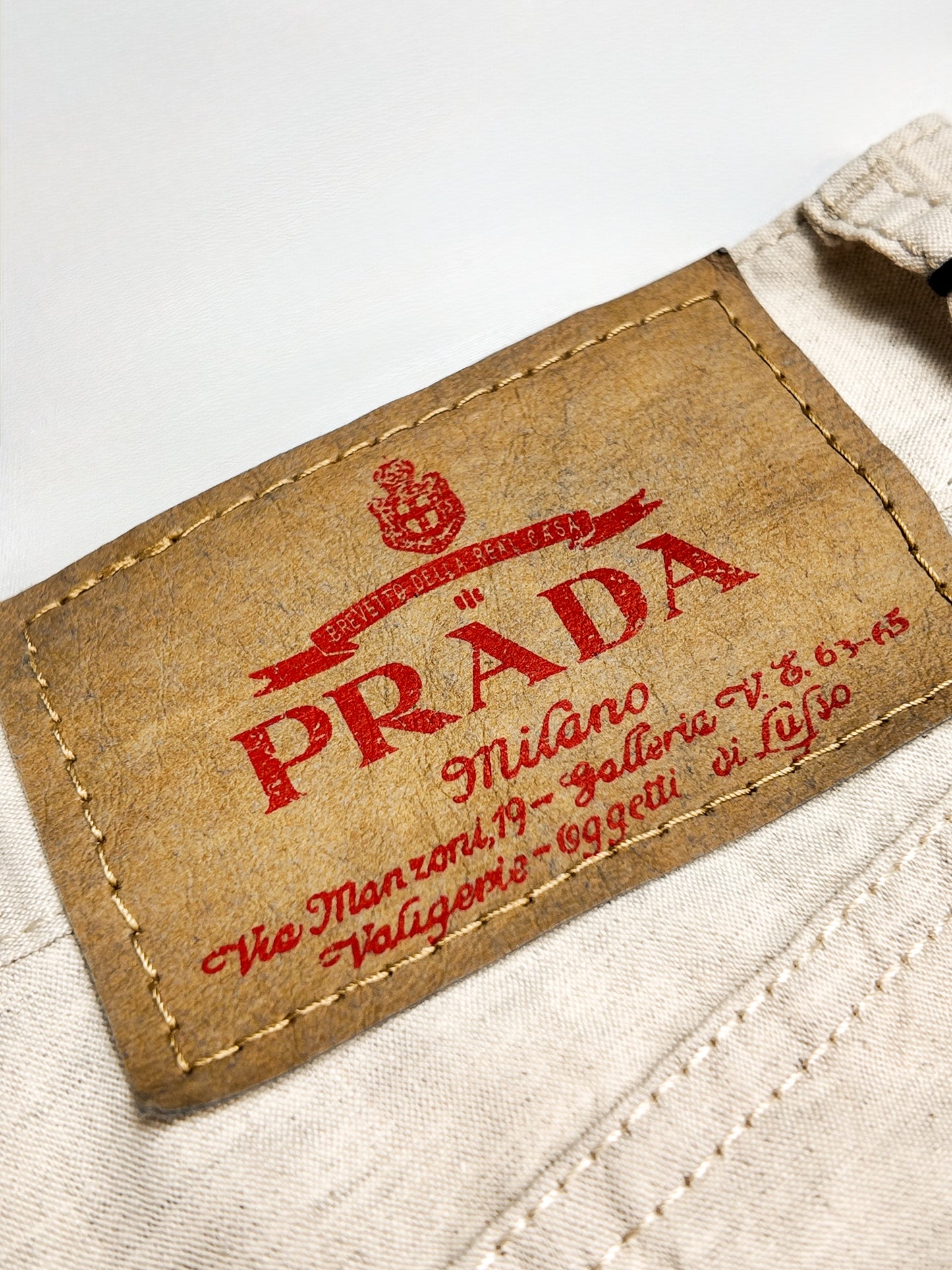 PRADA NATURAL CHAMBRAY JEANS