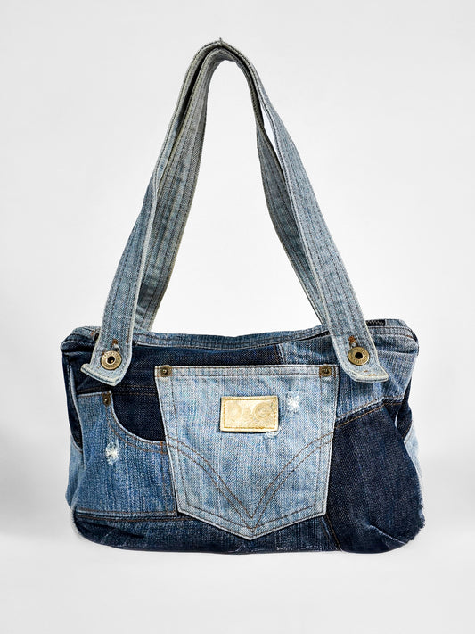 D&G DENIM PATCHWORK BAG