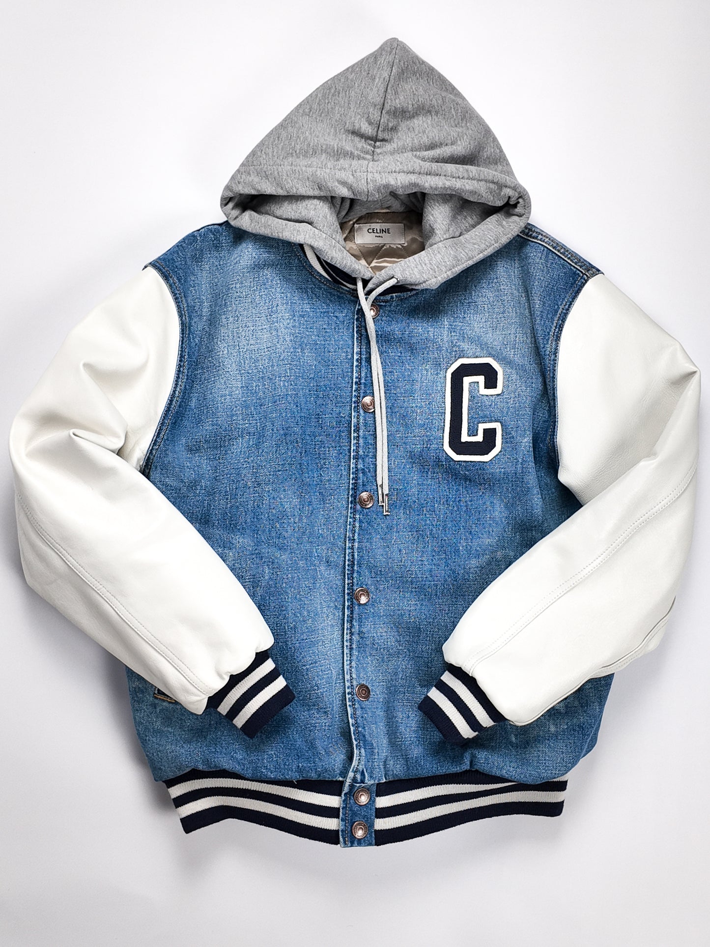 CELINE TEDDY VARSITY JACKET