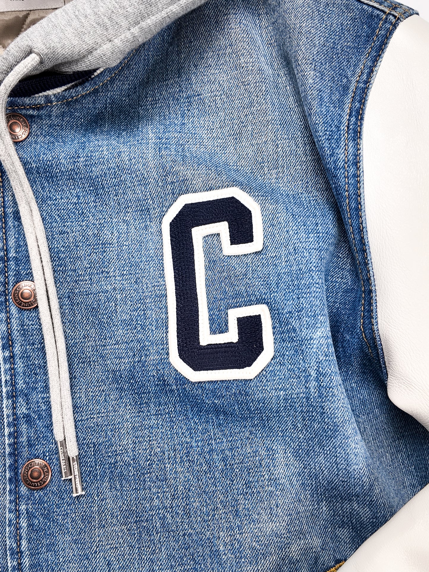 CELINE TEDDY VARSITY JACKET