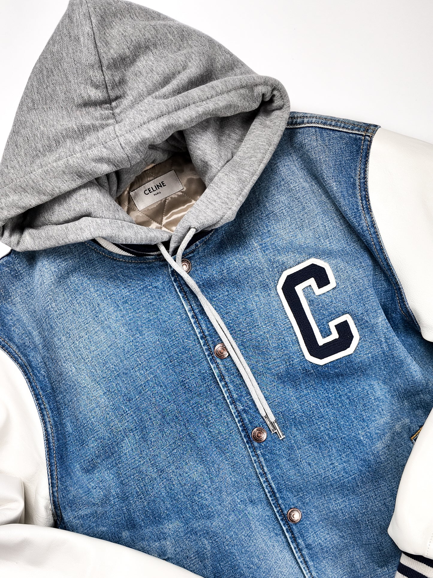 CELINE TEDDY VARSITY JACKET