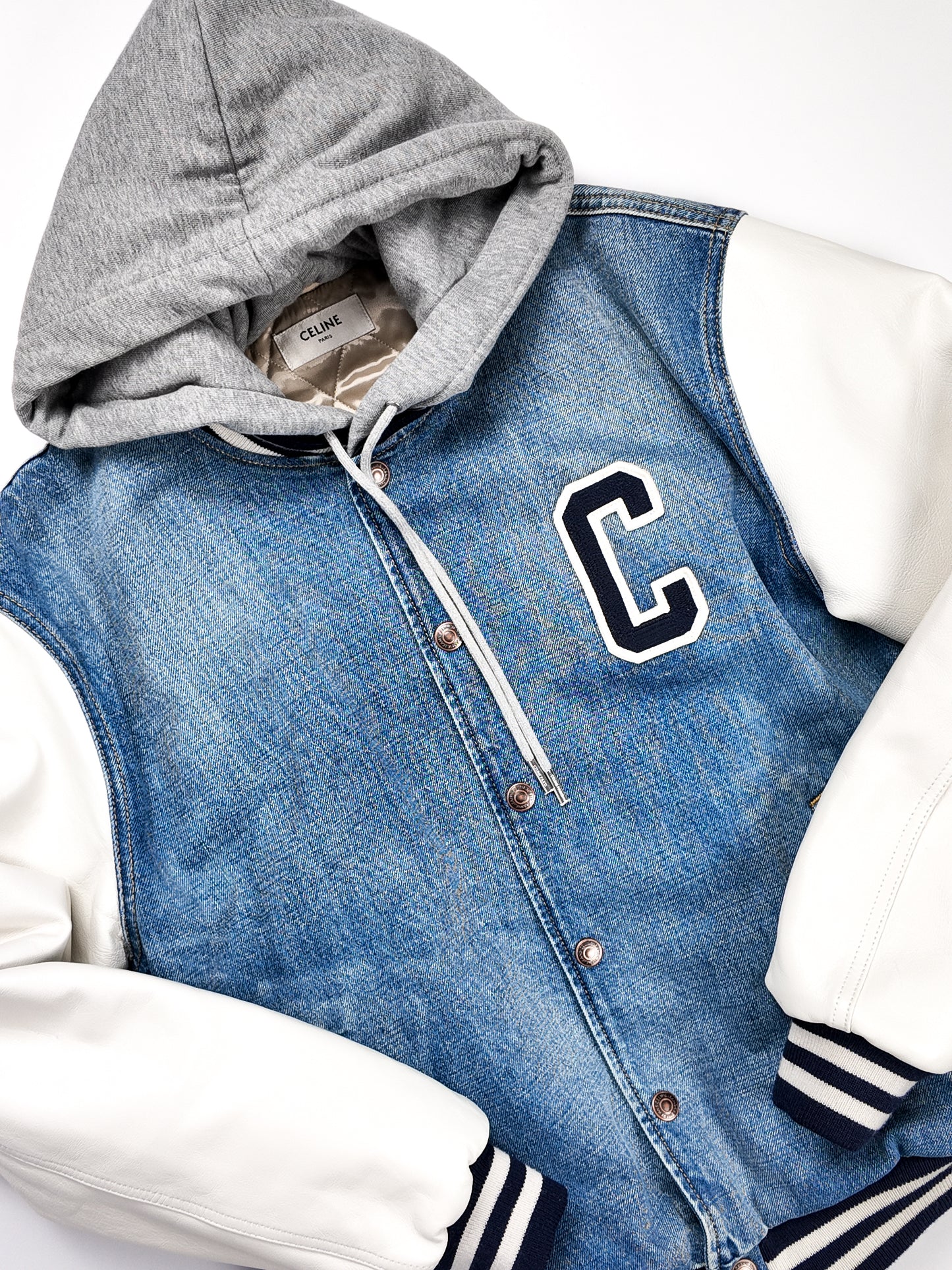 CELINE TEDDY VARSITY JACKET