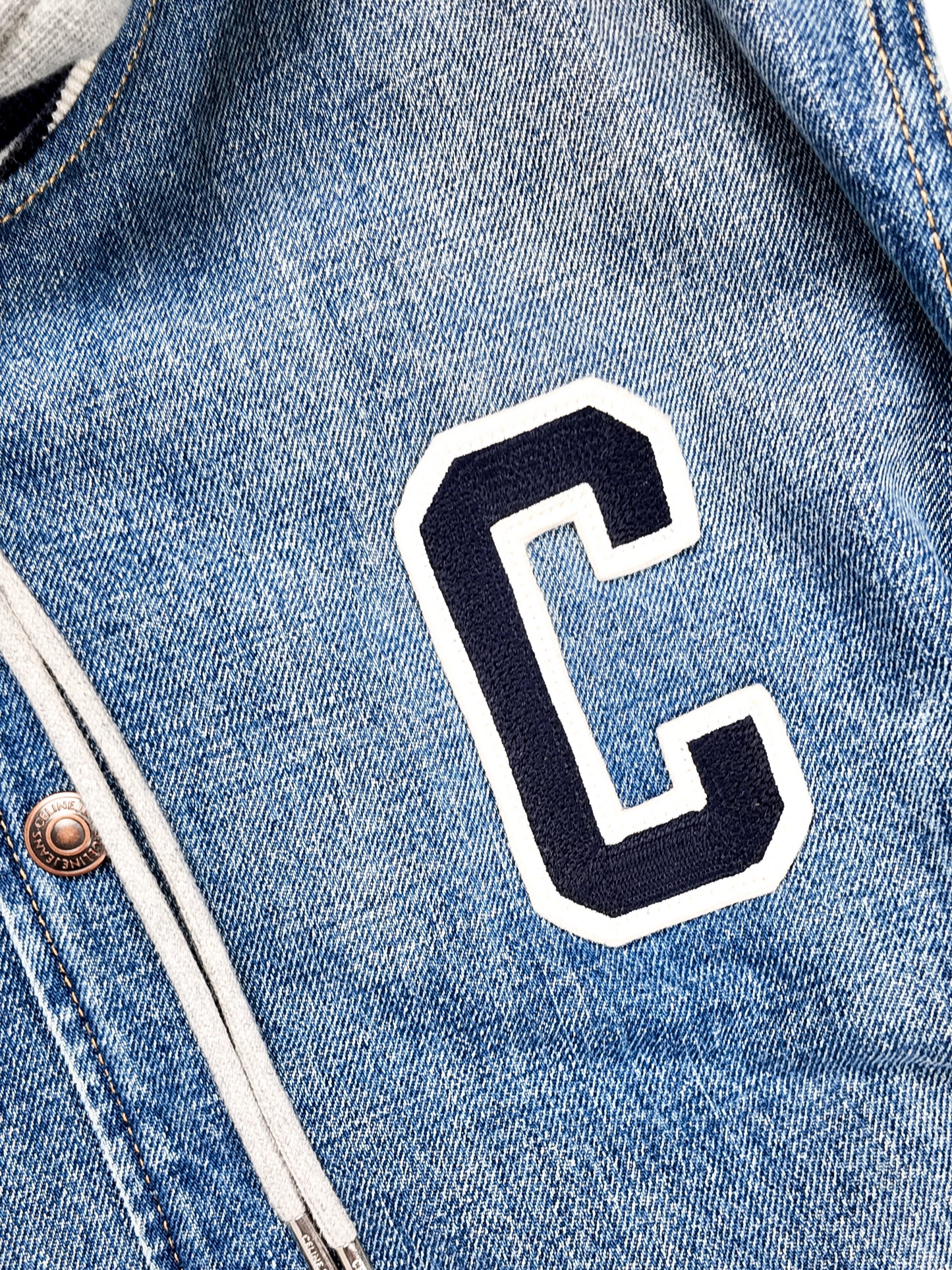 CELINE TEDDY VARSITY JACKET