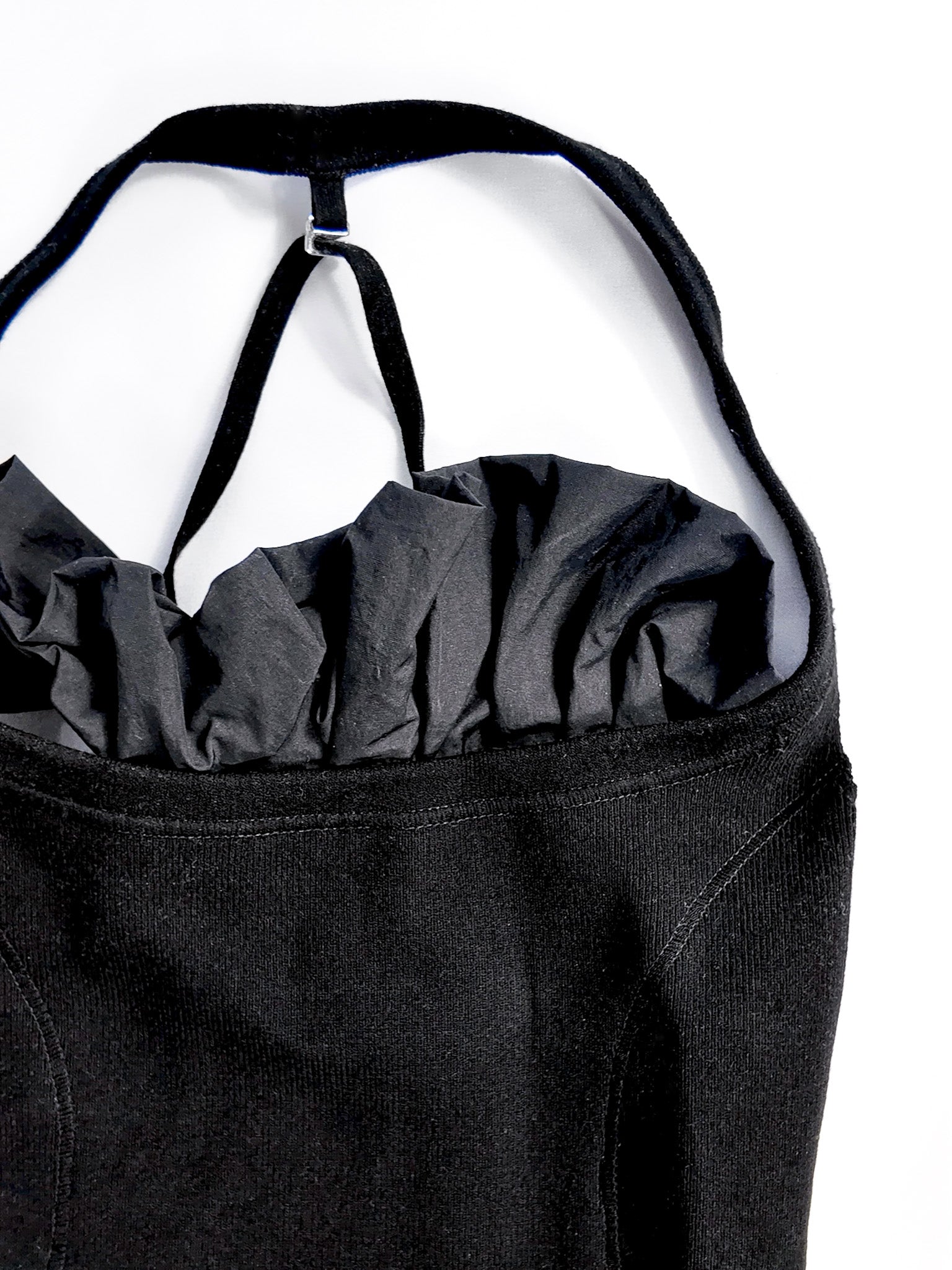 JACQUEMUS CROISSANT RUFFLED MINI DRESS