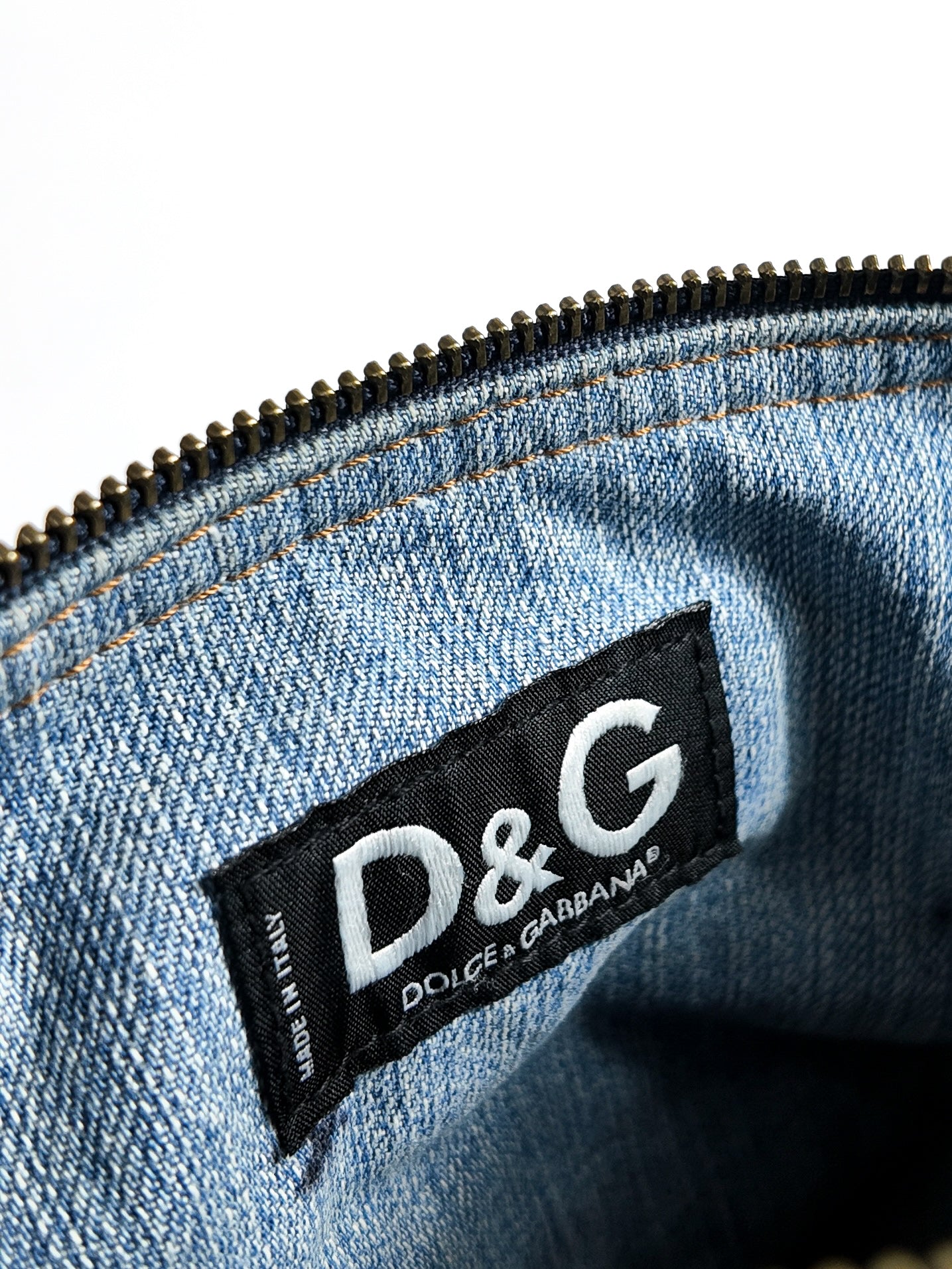 D&G DENIM PATCHWORK BAG