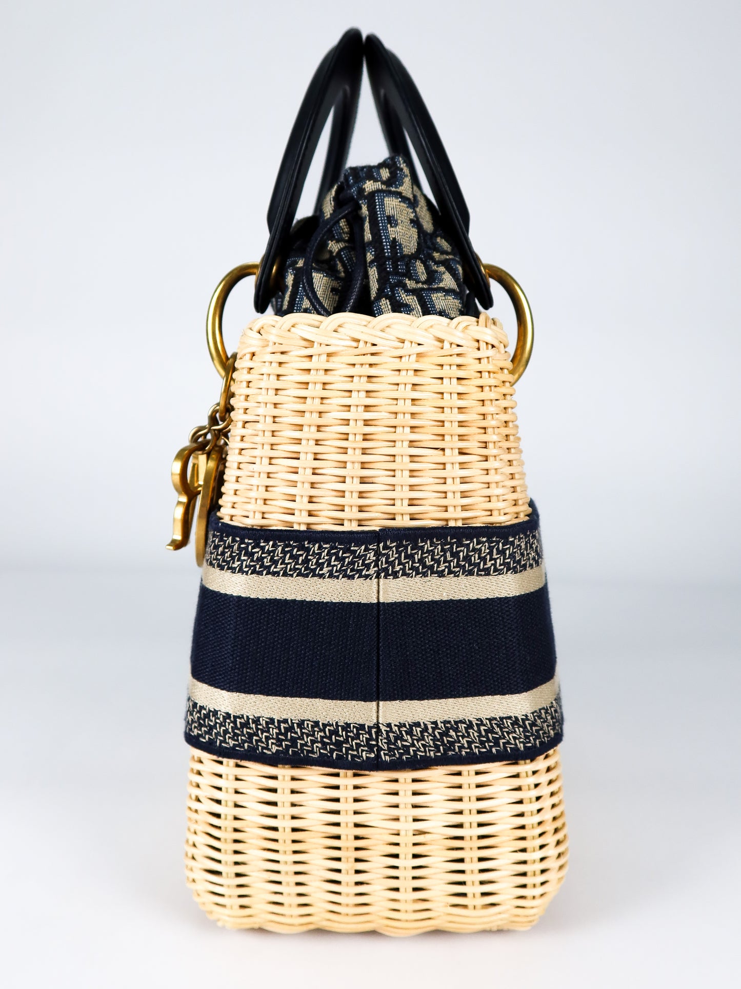 DIOR MEDIUM LADY DIOR WICKER BAG