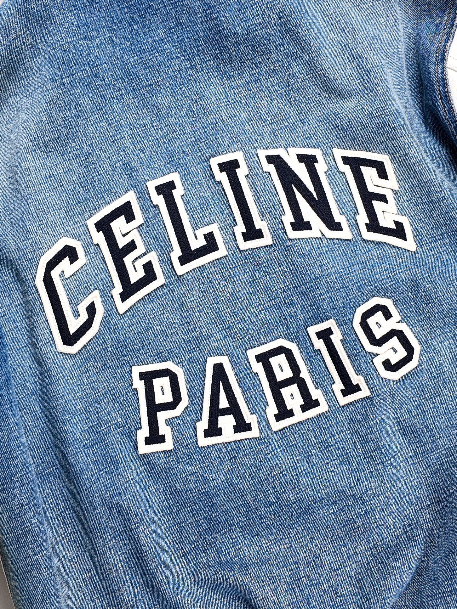 CELINE TEDDY VARSITY JACKET