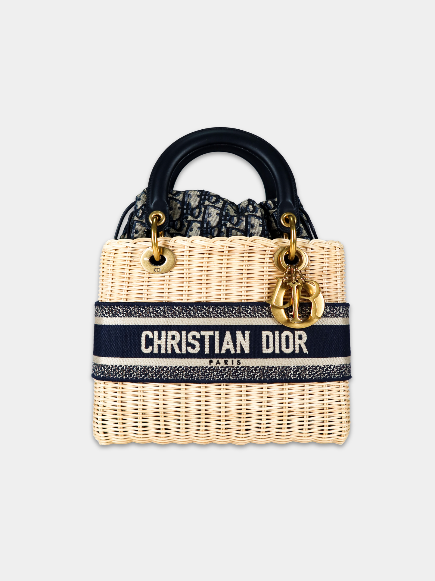 DIOR MEDIUM LADY DIOR WICKER BAG